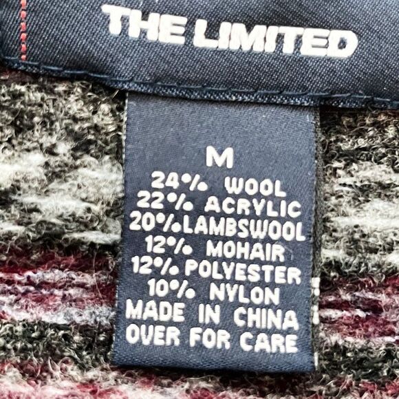 Jacquard pattern Wool blend Cardigan Sweater Size Medium - Picture 9 of 9